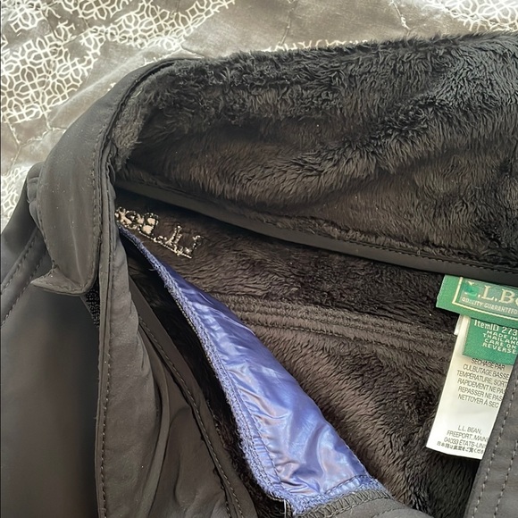 L.L. Bean Kids Black with purple accents Ski Pants - Picture 8 of 9